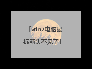 win7电脑鼠标箭头不见了
