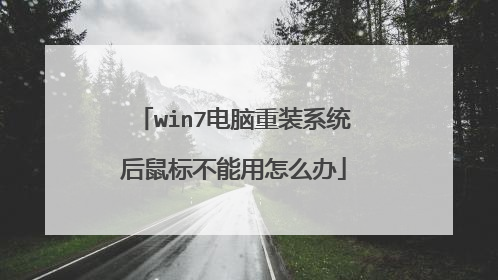 win7电脑重装系统后鼠标不能用怎么办