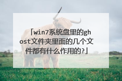 win7系统盘里的ghost文件夹里面的几个文件都有什么作用的?
