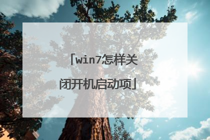 win7怎样关闭开机启动项