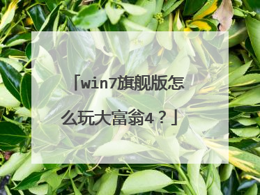 win7旗舰版怎么玩大富翁4?