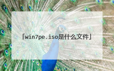 win7pe.iso是什么文件