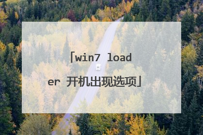 win7 loader 开机出现选项