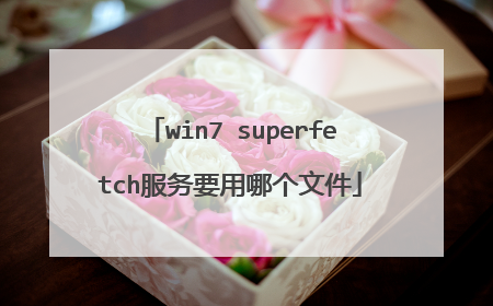 win7 superfetch服务要用哪个文件