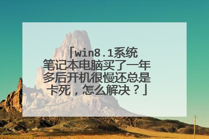 win8.1系统笔记本电脑买了一年多后开机很慢还总是卡死,怎么解决?