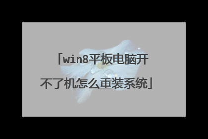 win8平板电脑开不了机怎么重装系统