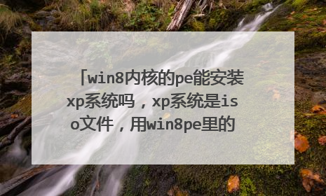 win8内核的pe能安装xp系统吗，xp系统是iso文件，用win8pe里的虚拟光驱加载来安装xp