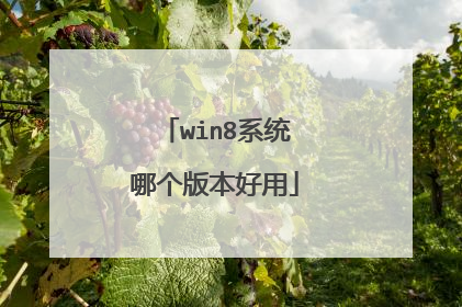 win8系统哪个版本好用