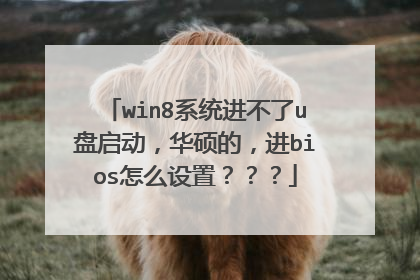 win8系统进不了u盘启动，华硕的，进bios怎么设置？？？