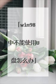 win98中不能使用U盘怎么办