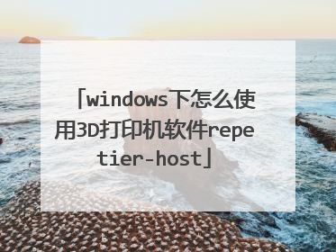 windows下怎么使用3D打印机软件repetier-host