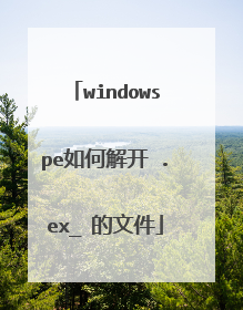 windowspe如何解开 .ex_ 的文件