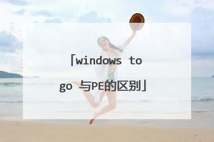 windows to go 与PE的区别