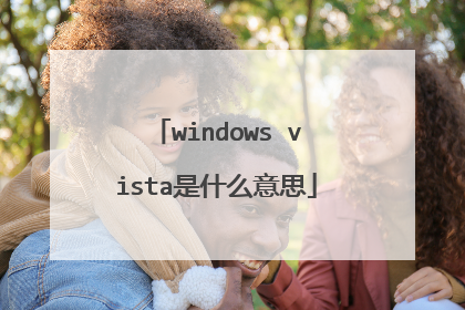 windows vista是什么意思