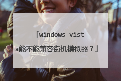 windows vista能不能兼容街机模拟器？