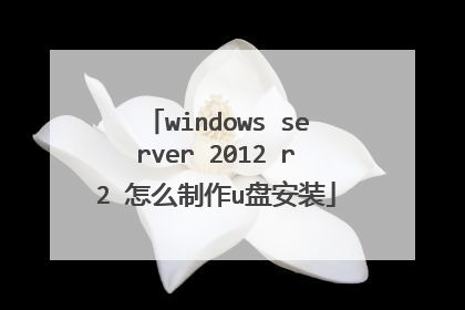 windows server 2012 r2 怎么制作u盘安装