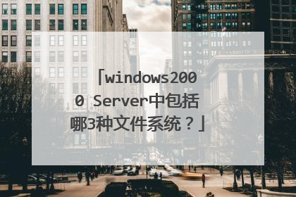 windows2000 Server中包括哪3种文件系统?