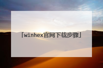 winhex官网下载步骤