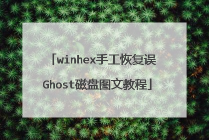 winhex手工恢复误Ghost磁盘图文教程