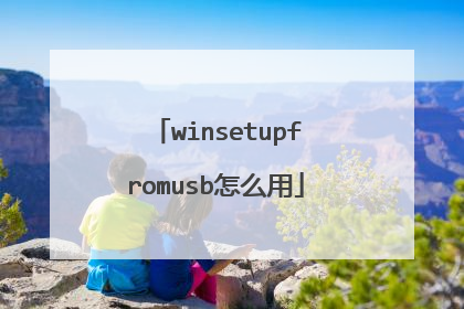 winsetupfromusb怎么用