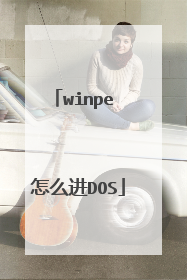 winpe 怎么进DOS