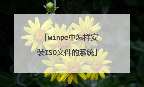 winpe中怎样安装ISO文件的系统
