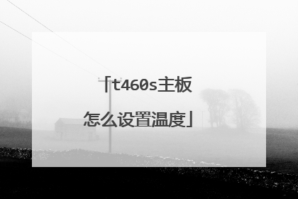 t460s主板怎么设置温度