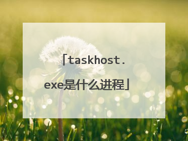 taskhost.exe是什么进程