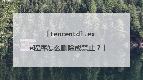 tencentdl.exe程序怎么删除或禁止?