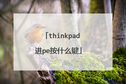 thinkpad进pe按什么键