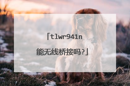 tlwr941n 能无线桥接吗?