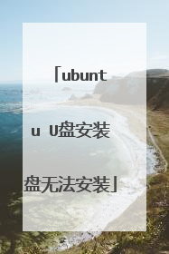 ubuntu U盘安装盘无法安装
