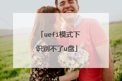 uefi模式下识别不了u盘