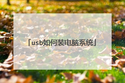 usb如何装电脑系统