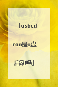 usbcdrom是u盘启动吗