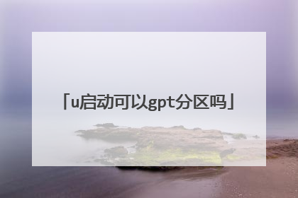 u启动可以gpt分区吗