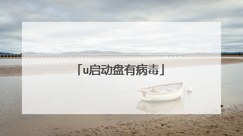u启动盘有病毒