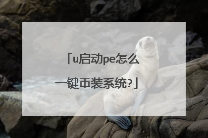 u启动pe怎么一键重装系统?