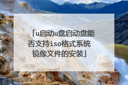 u启动u盘启动盘能否支持iso格式系统镜像文件的安装