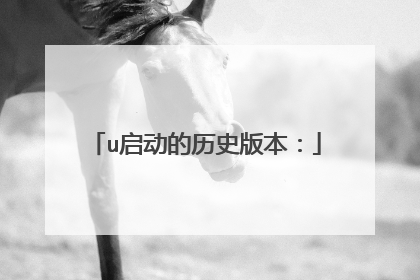 u启动的历史版本: