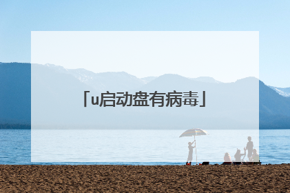 u启动盘有病毒