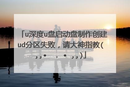 u深度u盘启动盘制作创建ud分区失败,请大神指教(,,•́ . •̀,,)