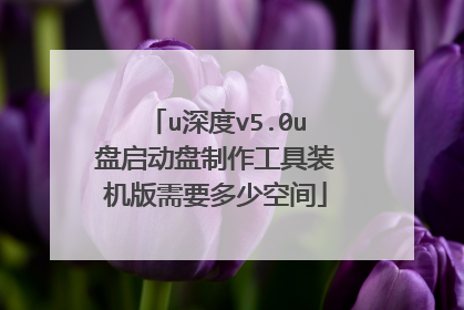 u深度v5.0u盘启动盘制作工具装机版需要多少空间