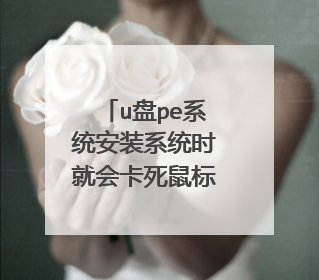 u盘pe系统安装系统时就会卡死鼠标键盘也失灵