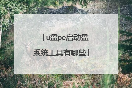 u盘pe启动盘系统工具有哪些