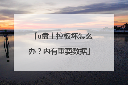 u盘主控板坏怎么办?内有重要数据