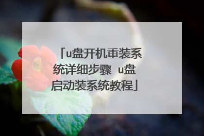 u盘开机重装系统详细步骤 u盘启动装系统教程