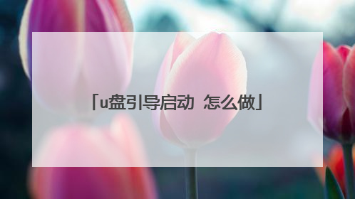 u盘引导启动 怎么做