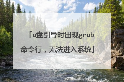 u盘引导时出现grub命令行,无法进入系统