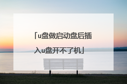 u盘做启动盘后插入u盘开不了机